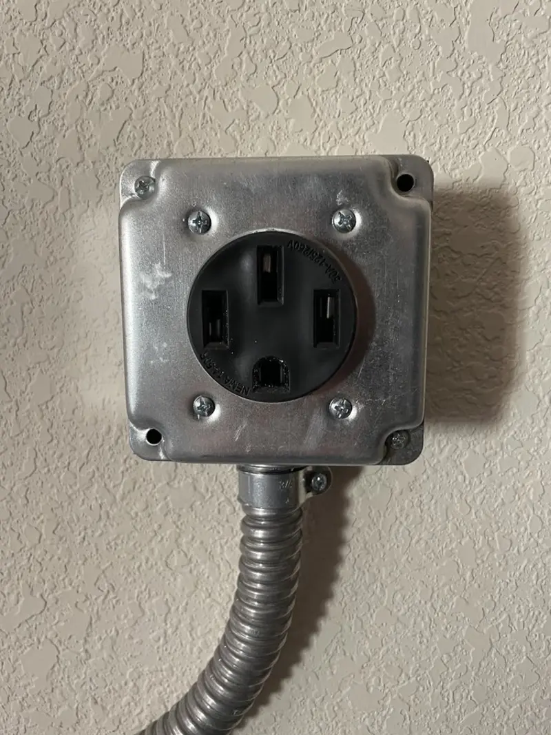 NEMA 14-50 outlet installed for Electrical Panel Upgrade in Spokane